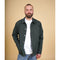 Kilian Men'S Herringbone Overshirt - Bottle Green